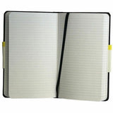 Dome Personal Journal, 60 lb Basis Weight, 5" x 8", 5 x 8 Inch Hardcover Black Lined Journal Notebook, Bright White Paper (DOM30009) Each