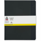 Dome Personal Journal, 60 lb Basis Weight, 8" x 10", 8 x 10 Inch Hardcover Black Lined Journal Notebook, Black Cover (DOM30013) Each