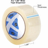 Sparco Heavy-duty Packaging Tape w/Dispenser, 3 mil Thickness, 3" Core, 4/Pack (SPR64031) Pack of 4