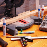 uni PX-30 uni-Paint Broad-Line Markers, Blue Ink, White Metal, Aluminum Barrel, Oil Based, Acrylic Tip, Multipurpose (UBC63733EA) Each
