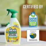 Mean Green Refillable Bathroom Cleaner, 28.6 fl oz, Citrus & Green Tea Scent, 6/Carton (RST394171) Case of 6