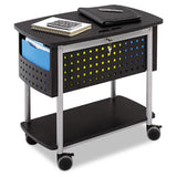 Safco® Scoot Mobile File, Metal, 2 Shelves, 2 Bins, 29.75" x 18.75" x 27", Black/Silver (SAF5370BL) Each