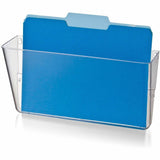 Business Source Expandable Pocket File System, 7" Height x 13" Width x 4" Depth, Interlockable, Expandable, Clear (BSN53692) Each