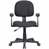 NuSparc Multi-Task Chair, Black, Fabric Seat Material, Fabric Back Material, 5-star Base, Armrest (NPRFCH300FFFBK) Each
