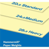 Hammermill 24lb Color Paper, Letter, 8½" x 11", 24 lb Basis Weight, Canary, 500 Sheets per Ream, 10/Carton (HAM104307CT) Case of 5000