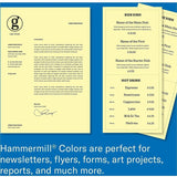 Hammermill 24lb Color Paper, Letter, 8½" x 11", 24 lb Basis Weight, Canary, 500 Sheets per Ream, 10/Carton (HAM104307CT) Case of 5000