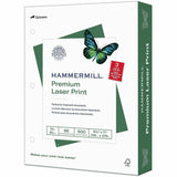 Hammermill Premium 3HP Laser Print Paper, 8½" x 11", 24 lb Basis Weight, White, 3-Hole Punched, 10/Carton (HAM107681CT) Case of 5000