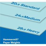 Hammermill 24lb Color Paper, Letter, 8½" x 11", 24 lb Basis Weight, Blue, 500 Sheets per Ream, 10/Carton (HAM103671CT) Case of 5000
