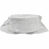 Genuine Joe 3-Compartment Plastic Plates, White, 125/Pack, 4 Packs/Carton (GJO10423) Case of 100