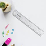 Westcott Shatterproof Plastic Ruler, 6", Transparent, Clear, 1/16 Graduations, 12/Box (ACM45016BX) Box of 12