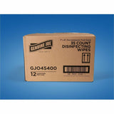 Genuine Joe Broad-Spectrum Disinfectant Wipes, 35 Wipes/Tub, 12 Tubs/Carton (GJO45400) Case of 12
