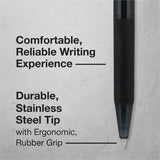 Pilot BP-1 RT Ballpoint Pens, Black Ink, 1.0 mm Pen Point, Retractable, Oil Based, Stainless Steel Tip (PIL21634) 1 Dozen