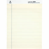 Business Source Micro-Perforated Legal Ruled Pads, 1 Subject, Stapled/Tapebound, Wide Ruled, 12/Dozen (BSN35882) Dozen
