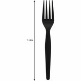 Genuine Joe Individually Wrapped Disposable Polystyrene Fork, Black, 1000/Carton (GJO30427) Case of 100
