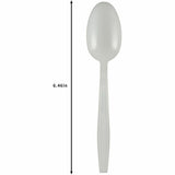 Genuine Joe Heavy-Weight Polypropylene Spoon, White, 1000/Carton (GJO30417) Case of 100