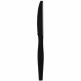 Genuine Joe Individually Wrapped Disposable Polystyrene Knife, Black, 1000/Carton (GJO30428) Case of 100