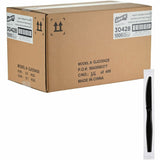 Genuine Joe Individually Wrapped Disposable Polystyrene Knife, Black, 1000/Carton (GJO30428) Case of 100