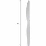 Genuine Joe Disposable Polystyrene Knife, White, 1000/Carton (GJO30432) Case of 100