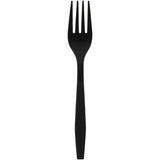Genuine Joe Individually Warapped Heavy-Weight Polypropylene Fork, Black, 1000/Carton (GJO30411) Case of 100