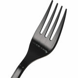 Genuine Joe Individually Warapped Heavy-Weight Polypropylene Fork, Black, 1000/Carton (GJO30411) Case of 100