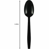 Genuine Joe Heavy-Weight Polypropylene Spoon, Black, 1000/Carton (GJO30409) Case of 100