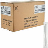 Genuine Joe Individually Warapped Heavy-Weight Polypropylene Knife, White, 1000/Carton (GJO30420) Case of 100