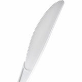 Genuine Joe Individually Warapped Heavy-Weight Polypropylene Knife, White, 1000/Carton (GJO30420) Case of 100