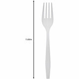 Genuine Joe Individually Warapped Heavy-Weight Polypropylene Fork, White, 1000/Carton (GJO30419) Case of 100