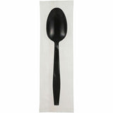 Genuine Joe Individually Warapped Heavy-Weight Polypropylene Spoon, Black, 1000/Carton (GJO30413) Case of 100