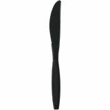 Genuine Joe Heavy-Weight Polypropylene Knife, Black, 1000/Carton (GJO30408) Case of 100