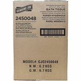 Genuine Joe 2-Ply Bathroom Tissue, 2 Ply, 500 Sheets/Roll, 48 Rolls/ Carton (GJO2450048) Case of 48