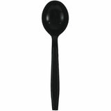 Genuine Joe Individually Warapped Heavy-Weight Polypropylene Soup Spoon, Black, 1000/Carton (GJO30414) Case of 100