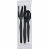 Genuine Joe 4-Piece Heavyweight Utensil Kit, Black, 250 Kits/Carton (GJO58932) Case of 250