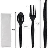 Genuine Joe 4-Piece Heavyweight Utensil Kit, Black, 250 Kits/Carton (GJO58932) Case of 250