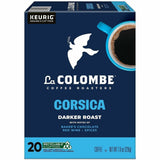 La Colombe K-Cup, Pod, Ground Corsica K-Cup Coffee Pods, Dark/Bold, Cocoa, Corsica, 4/Carton (GMT0328CT) Case of 80