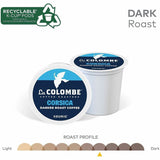 La Colombe K-Cup, Pod, Ground Corsica K-Cup Coffee Pods, Dark/Bold, Cocoa, Corsica, 4/Carton (GMT0328CT) Case of 80