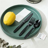 Genuine Joe 6-Piece Medium-Heavyweight Utensil Kit, Black, 250 Kits/Carton (GJO58929) Case of 250