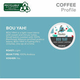 Caribou Coffee Caribou Coffee K-Cup, Pod 'Bou Yah! Blend K-Cup Pods, Light, Citrus, Sweet, Arabica, 4/Carton (GMT9686CT) Case of 88