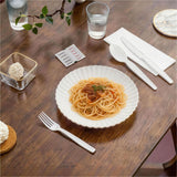 Genuine Joe 6-Piece Heavyweight Utensil Kit, White, 250 Kits/Carton (GJO58931) Case of 250
