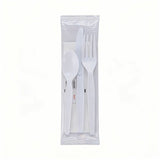 Genuine Joe 6-Piece Heavyweight Utensil Kit, White, 250 Kits/Carton (GJO58931) Case of 250