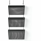 Lorell Mesh Wall File Organizer System, Black, Mesh, 4/Carton (LLR84135CT) Case of 4