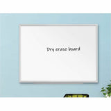 Lorell Aluminum Frame Dry-erase Board, 60" (5 ft) Width x 36" (3 ft) Height, White Styrene Surface, Aluminum Frame (LLR00517) Each