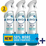 Febreze Heavy-Duty Air Freshener Spray, 8.1 fl oz, Crisp Clean, 3/Pack, 4/Carton (PGC20561) Case of 4