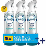 Febreze Heavy-Duty Air Freshener Spray, 8.1 fl oz, Crisp Clean, 3/Pack, 4/Carton (PGC20561) Case of 4
