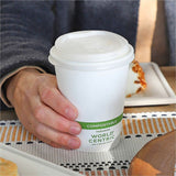 World Centric 12oz-22oz Clear Cold Cup Lids, Round, Polylactic Acid (PLA), 20/Carton (WORCULCS12F) Case of 20