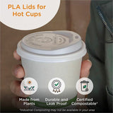 World Centric 12oz-22oz Clear Cold Cup Lids, Round, Polylactic Acid (PLA), 20/Carton (WORCULCS12F) Case of 20