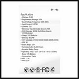 Satco LED R20 Reflector Bulbs, 5.80 W, 50 W Incandescent Equivalent Wattage (SDNS11782) Each