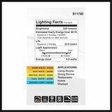 Satco LED R20 Reflector Bulbs, 5.80 W, 50 W Incandescent Equivalent Wattage (SDNS11782) Each