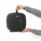 San Jamar Timeless Single JBT Tissue Dispenser, 11.2" x 10.7" x 4.8", Plastic, Black (SJMR2200BK) Each