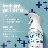 Febreze Heavy-Duty Air Freshener Spray, 8.1 fl oz, Crisp Clean, 2/Pack, 3/Carton (PGC20429CT) Case of 3
